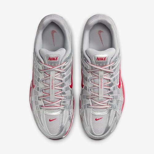 P-6000 "METALLIC SILVER/GYM RED"