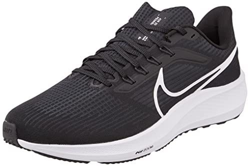Nike Men's Air Zoom Pegasus 39 Men's Road Running Shoes, Black White Grey Dk Smoke Grey, 11
