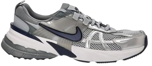 Nike V2K Run Shoes (HJ4497-002, Wolf Grey/Cool Grey/White/Midnight Navy) Size 9.5