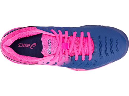 ASICS Women's GEL-Resolution 7 Tennis Shoes, 9, BLUE PRINT/BLUE PRINT