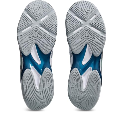 ASICS Men's Blade FlyteFoam 2 Volleyball Shoes, 12, White/MAKO Blue