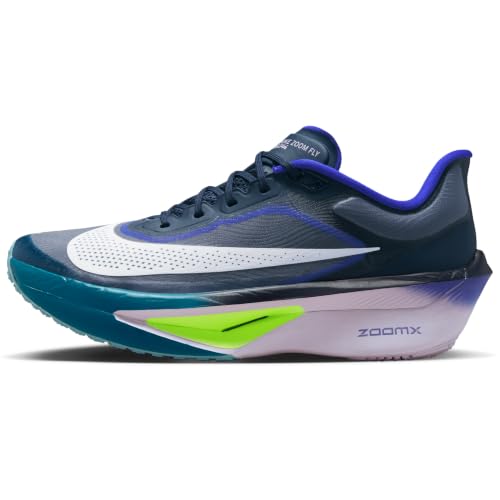 Nike Zoom Fly 6 Men's Road Racing Shoes (Obsidian/Persian Violet/Volt/White) Size 7