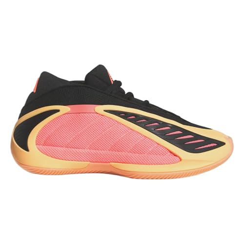 Adidas, Adidas, Anthony Edwards 1 Low Top Basketball Shoes (Big Kid), Acid Orange/Black/Acid Red, 5, Medium