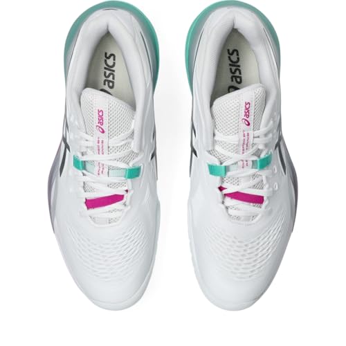 ASICS Men's Gel-Resolution X Tennis Shoes, 11, White/Aurora Green