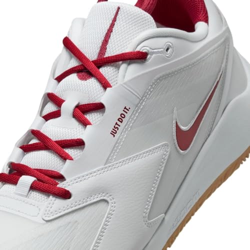 Nike HyperAce 3 Volleyball Shoes (FQ7074-100, White/Photon Dust/Team Crimson) Size 8