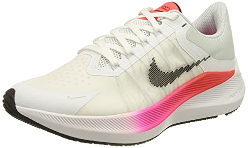 Nike Winflo 8 Women's Trainers, White, Black, Light Carmine, 5