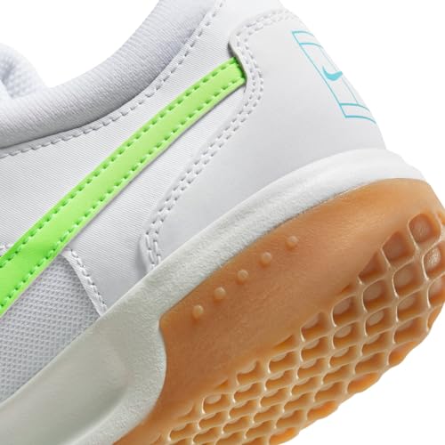 NIKE Women's Court Zoom Lite 3 Trainers, White Lime Blast Teal Nebula, 7 US