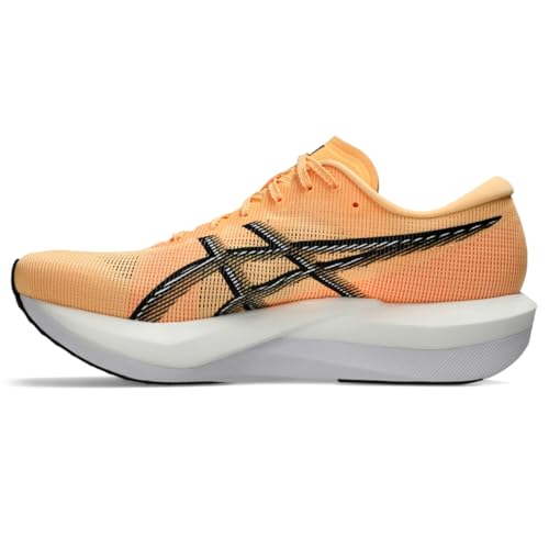 ASICS Unisex Magic Speed 5 Running Shoes, 10.5M / 12W, Orange Glow/Black
