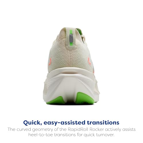 Brooks Women's Hyperion Max 3 Neutral Running Shoe - Coconut/Green Gecko/Pink Clay - 7.5 Medium