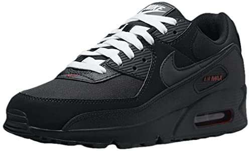 NIKE Air Max 90g Men's Golf Shoe, Black Sport Red White, 7.5 UK, Black Sport Red White, 8.5