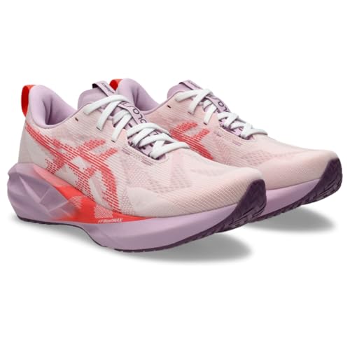 ASICS Women's NOVABLAST 5 Running Shoe, 11, White/Coral Reef