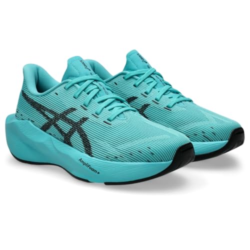 ASICS Kid's NOVABLAST 6 GS Running Shoes, 3.5, ICE Mint/Black