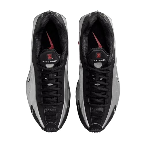 Nike Shox R4 Women's Shoes (Black/Light Crimson/Metallic Silver) Size 7.5