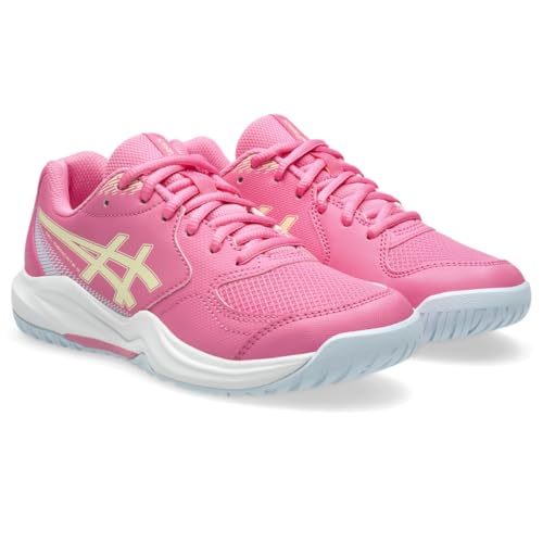 ASICS Kid's Gel-Dedicate 9 GS Tennis Shoes, 2, Dragon Fruit/Soft Yellow