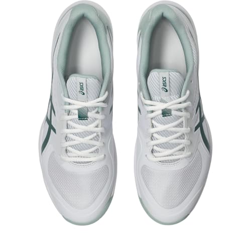 ASICS Men's Game FlyteFoam Tennis Shoes, 10, White/Dark Neptune