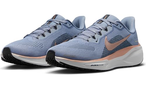 Nike Pegasus 41 Women's Road Running Shoes (FD2723-403, Ashen Slate/Armory Navy/B) Size 6.5