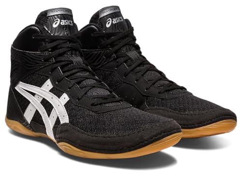 ASICS Men's Matflex 7 Wrestling Shoes, 14, Black/White