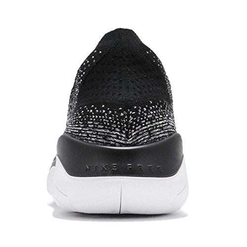 Nike Men's Free Run Flyknit 2018 Running Shoes, White White Black 101, 7.5