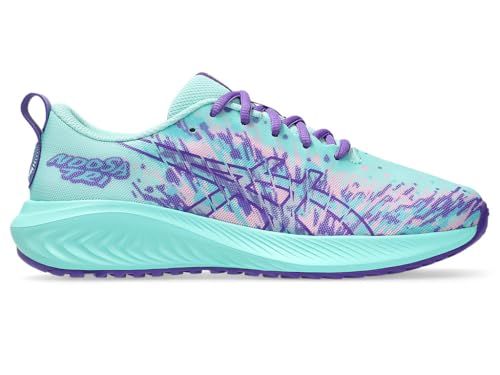 ASICS Kid's Gel-Noosa TRI 16 GS Running Shoes, 5.5, Illuminate Mint/Radiant Amethyst