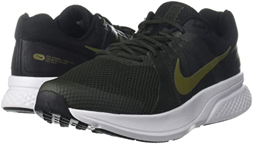 Nike Run Swift 2 Mens Running Trainers CU3517 Sneakers Shoes (UK 10.5 US 11.5 EU 45.5, Sequoia Pilgrim Black White 301)