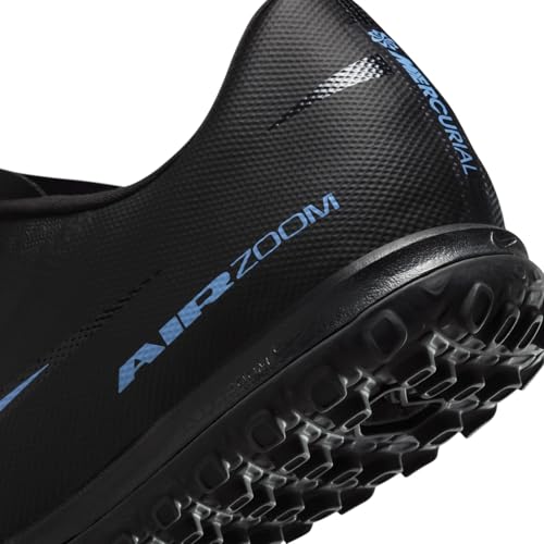 Nike Mercurial Vapor 16 Academy Turf Low-Top Soccer Shoes (Black/Ice Blue) Size 9.5