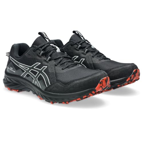 ASICS Men's Gel-Venture 10 Running Shoes, 8, Black/Lake Grey