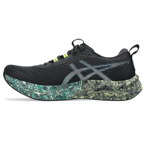 ASICS Men's Noosa TRI 16 Running Shoes, 10.5, Black/Jasper Green