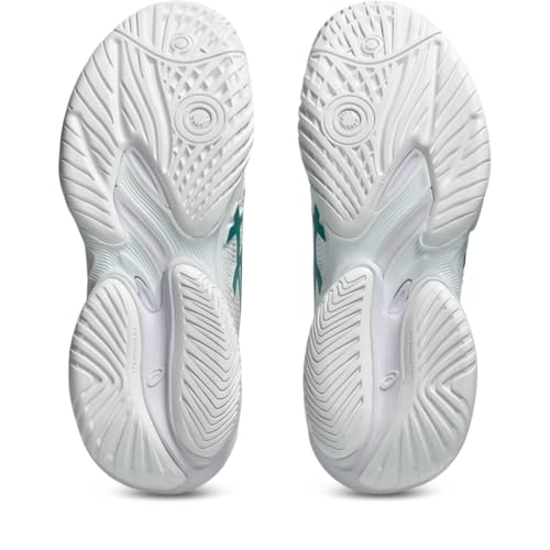 ASICS Women's Court FF 3 Tennis Shoes, 9, White/Pitch Green