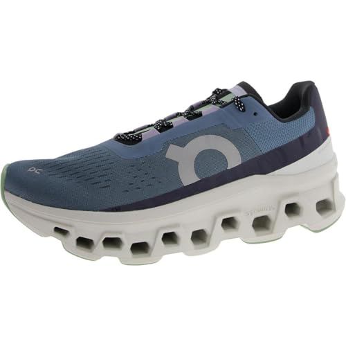On Women's Cloudmonster 1 Running Shoes, Dust/Vapor, 9.5 US