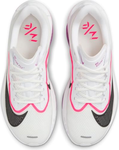 Nike Zoom Fly 6 Women's Road Running Shoe FN8455, White Black Vivid Grape Hyper Pink, 39 EU
