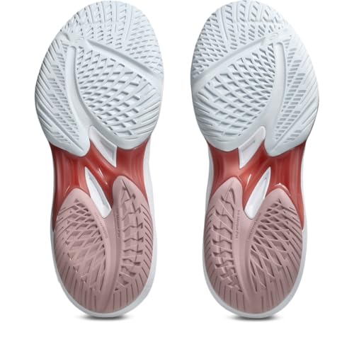 ASICS Women's Sky Elite FlyteFoam Mid Top 3 Volleyball Shoes, 6.5, White/MORGANITE