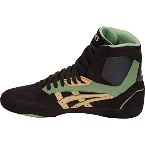 ASICS Men's International Lyte Wrestling Shoes, Black/Caravan, Size 9.5