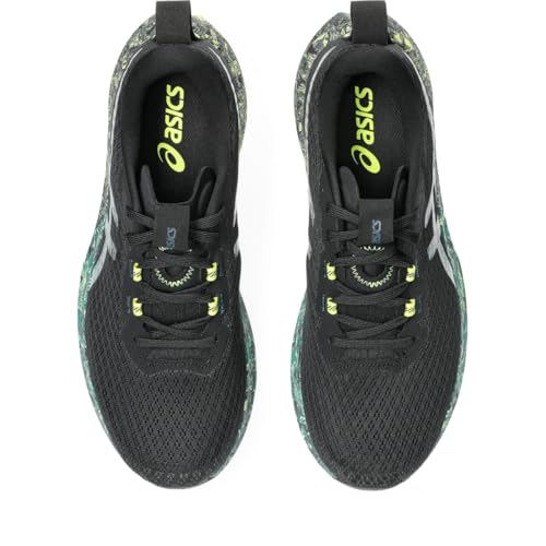 ASICS Men's Noosa TRI 16 Running Shoes, 10.5, Black/Jasper Green