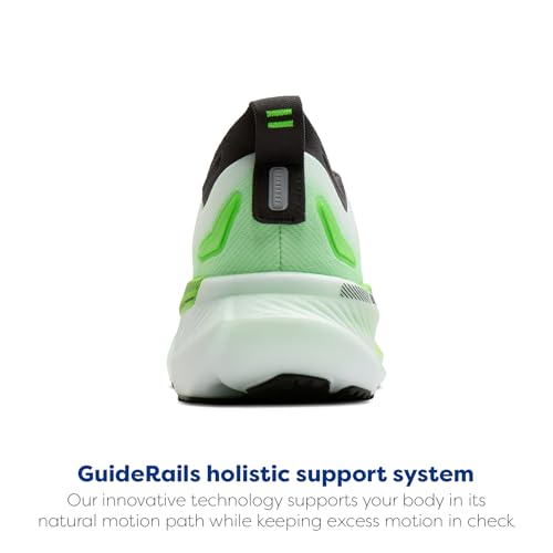 Brooks Men’s Glycerin GTS 23 Supportive Running Shoe - White/Phantom/Green Gecko - 11 Medium