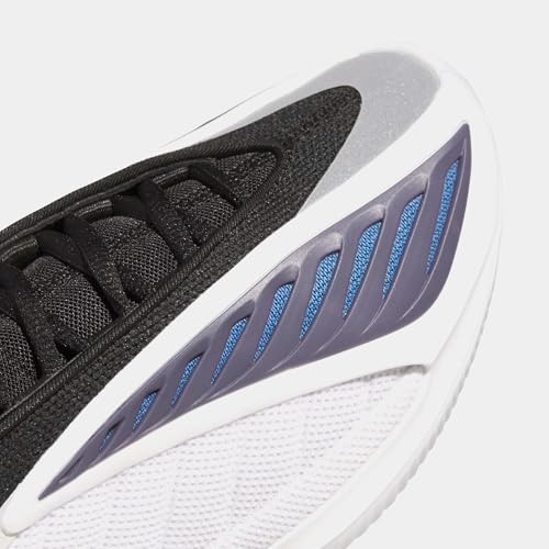 adidas, Unisex's Kids, Anthony Edwards 2 J Basketball Shoes (Big Kid), White/Black, 3.5, Medium Big Kid