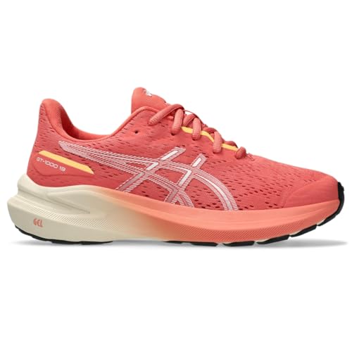 ASICS, Unisex Kids, GT-1000 13 Grade School (Little Kid/Big Kid), Dark Pink Clay/White, 7 Medium, Big Kid