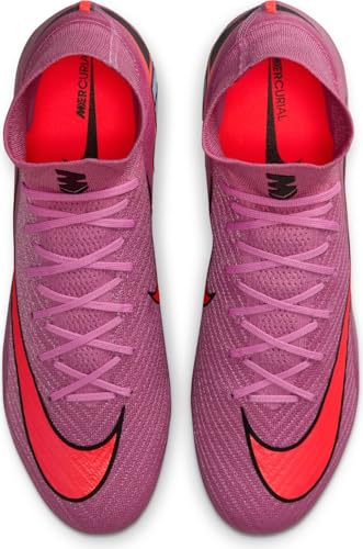 Nike Mercurial Superfly 10 Elite Firm-Ground High-Top Soccer Cleats (Magic Flamingo/Total Crimson/Black) Size 11
