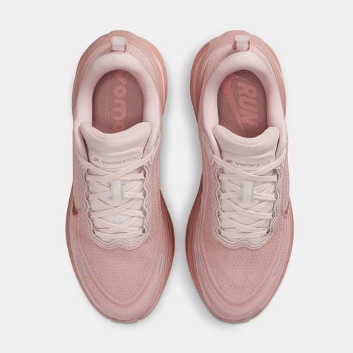 Women's Nike Vomero Plus Road Running Shoes in Particle Pink/mtlc Rose Gold-silt Red, Style HV8154-601