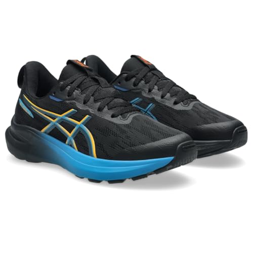 ASICS Kid's GT-1000 14 GS Running Shoes, 5.5, Black/YAMABUKI