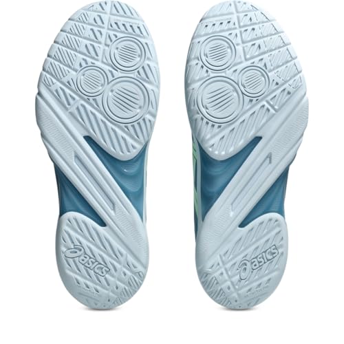 ASICS Men's POWERBREAK FlyteFoam Handball Shoe, 11, SABA Blue/Menthol