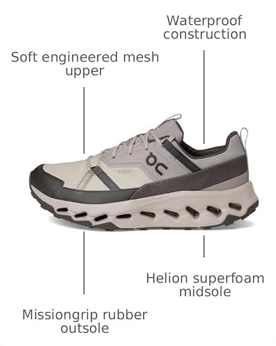 On Mens, Cloudhorizon Waterproof Fog/Thorn 10.5 Medium