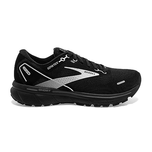 Brooks Women's Ghost 14 GTX Waterproof Neutral Running Shoe - Black/Blackened Pearl - 8.5 Medium