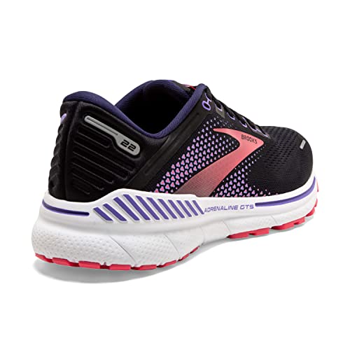 Brooks Ghost 14 Women's Running Shoes, Black/Red, Black Light Coral, 10
