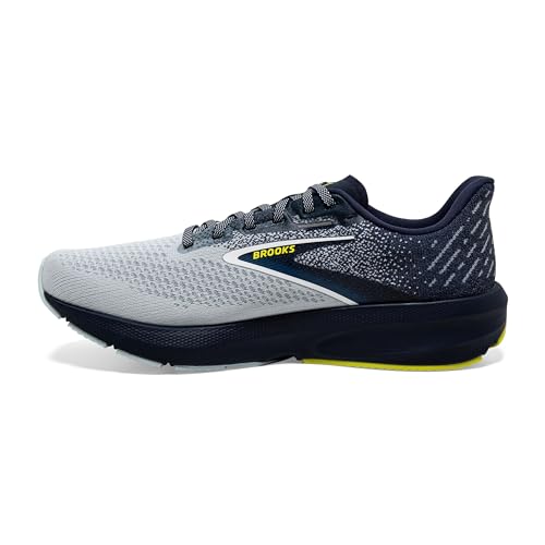 Brooks Men’s Launch 10 Neutral Running Shoe - Iris/Ballad Blue/Sulphur - 10.5 Medium