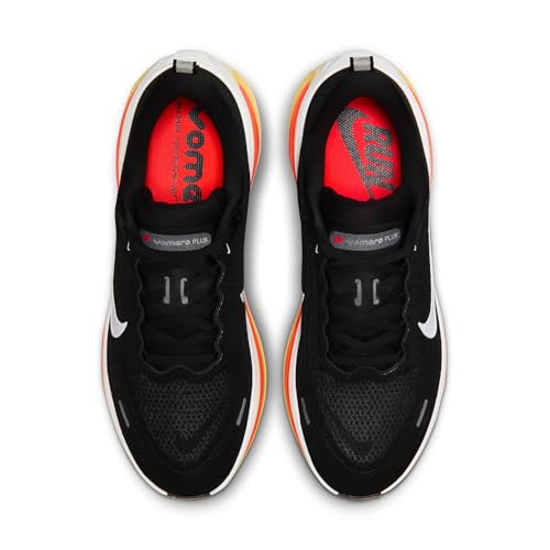 Nike Vomero Plus Men's Road Running Shoes (Black/Bright Crimson/Sail/White) Size 9.5