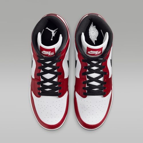 NIKE Jordan 1 Retro MCS Mens Shoe, Gym Red/White/Black, Size 10