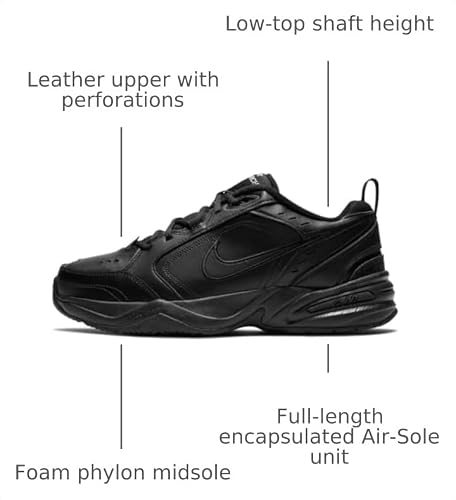 Nike Air Monarch IV (4E) Black/Black, SIZE 9.5