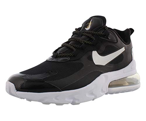 Nike Womens Air Max 270 React Running Trainers CT3426 Sneakers Shoes (UK 5 US 7.5 EU 38.5, Black Metallic Silver 001)