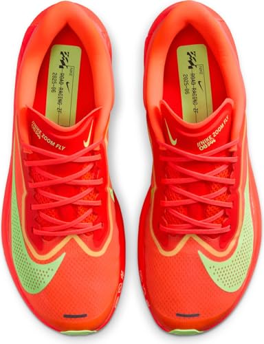 Nike Zoom Fly 6 Men's Road Racing Shoes (Bright Crimson/Lime Blast/Mint Foam/Cave Purple) Size 8