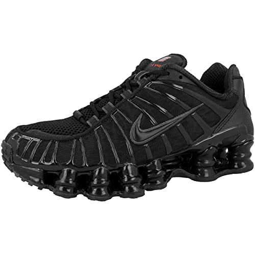 Nike Women's W Shox TlSneaker, Multicolour Black Black MTLC Hematite Max Orange 000, 6 US